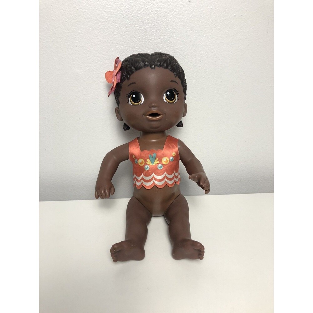 2017 Hasbro Baby Alive Doll E3692 Dark Skin Molded Hair